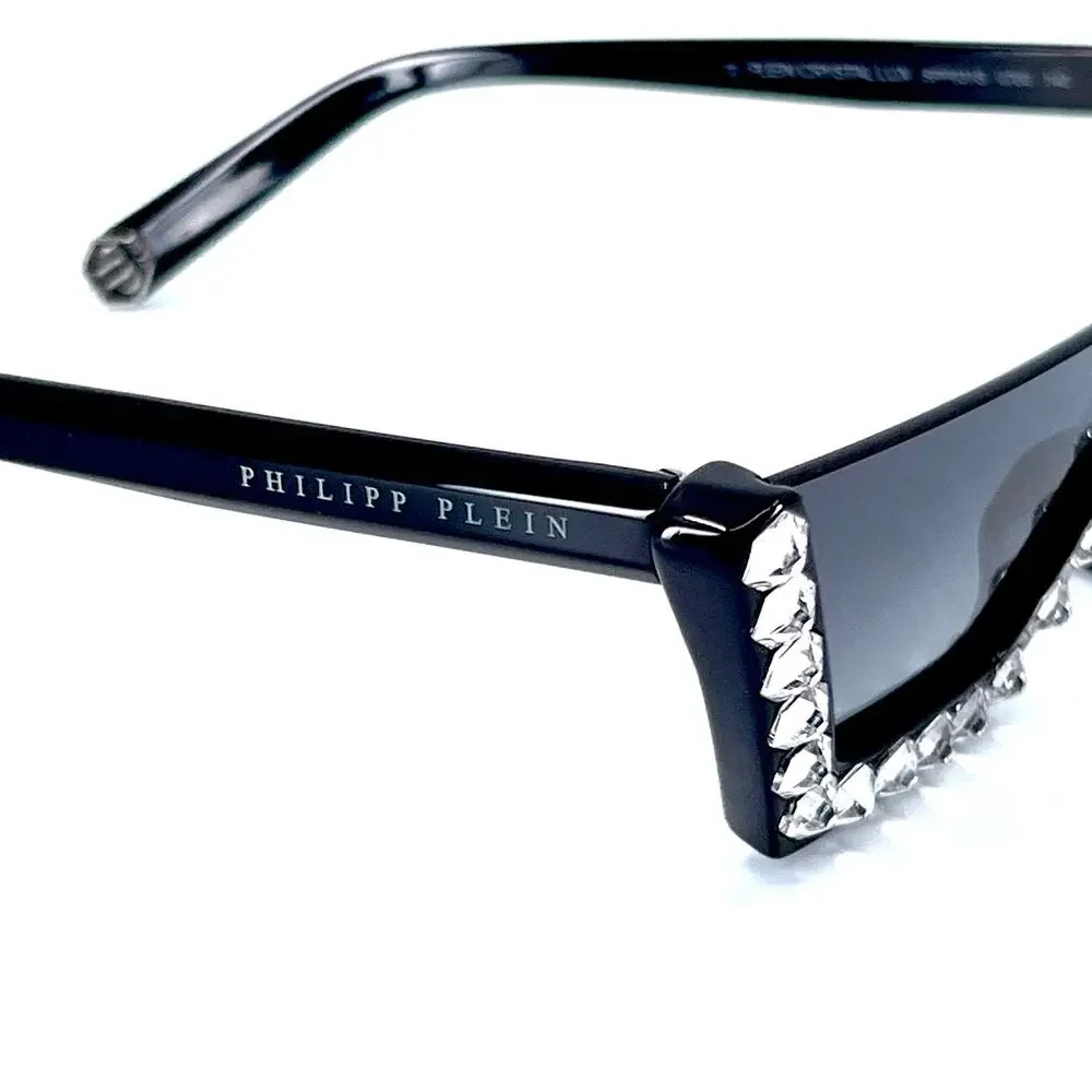 NEW!!! PHILIPP PLEIN Sunglasses Plein Crystal Lux SPP031S Col.0700 Authentic